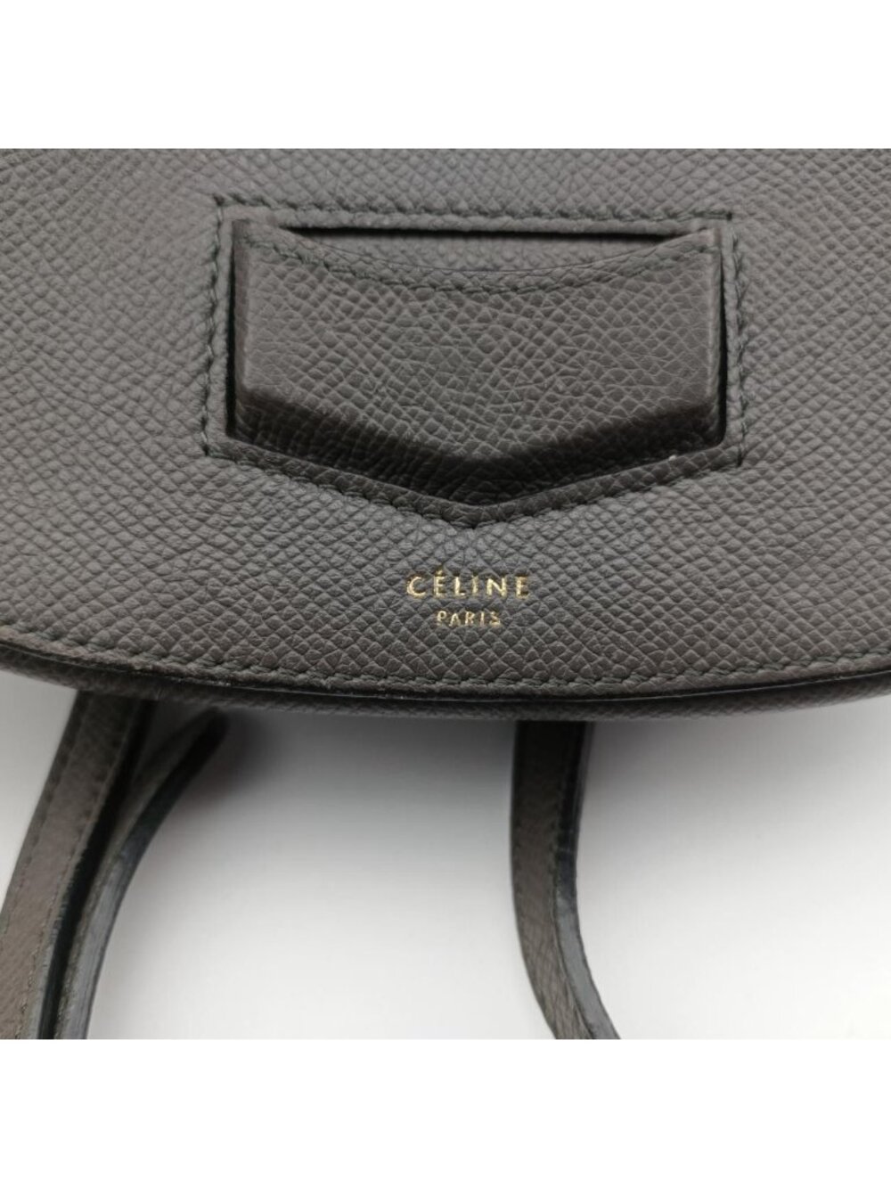 ★SOLD★ Celine Trotter Compact Gray Leather Messenger Bag - Picture 10 of 15